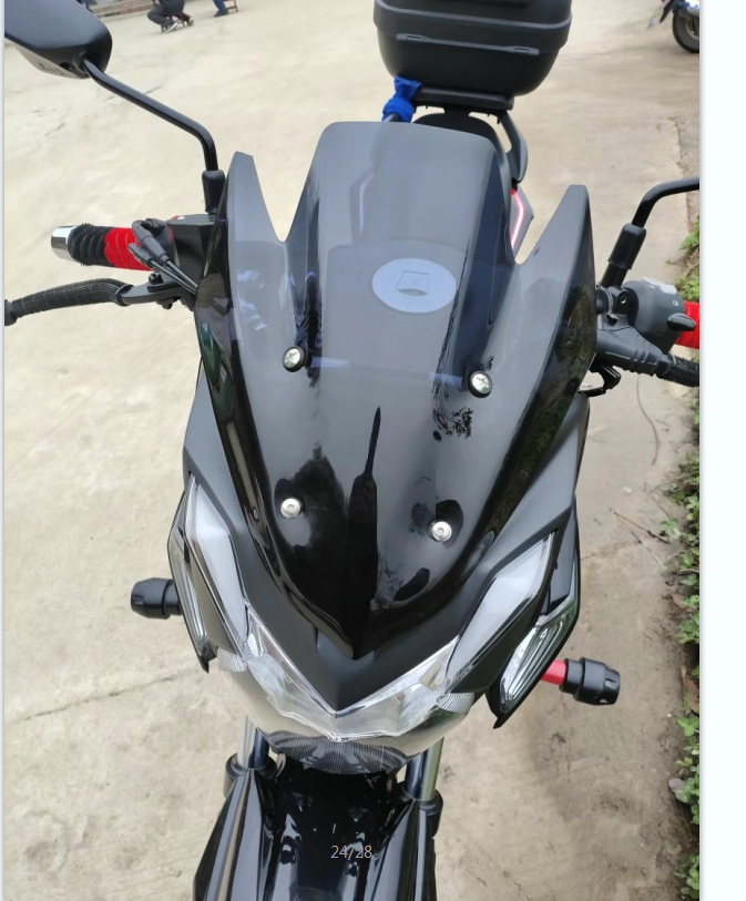 适用豪爵DF150 HJ150-12导流罩改装前挡风玻璃