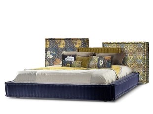 意大利家具定制 bobois餐桌椅 真皮床花布艺床双人床沙发Roche