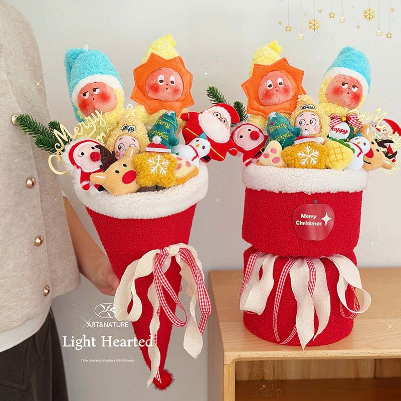 圣诞star人公仔可爱玩偶花束闺蜜女友儿童生日毕业情人节日礼物