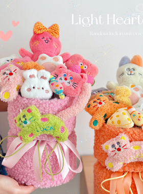 小猫卡通毛绒公仔喵星人玩偶花束送女生日毕业情人圣诞节日礼物