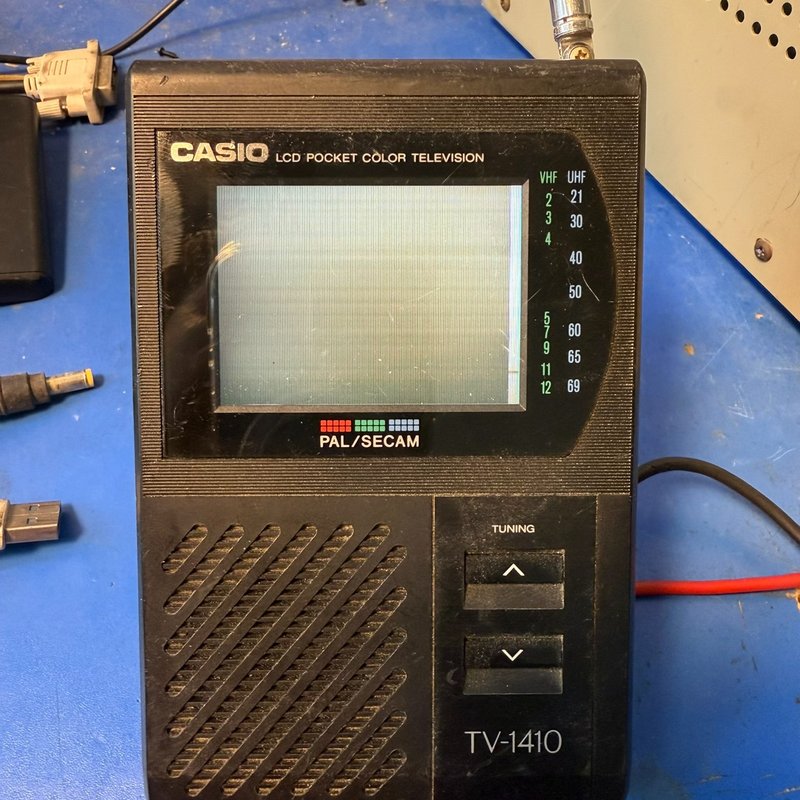 议价CASIO TV-1410 级,成色不错,天线完整维修