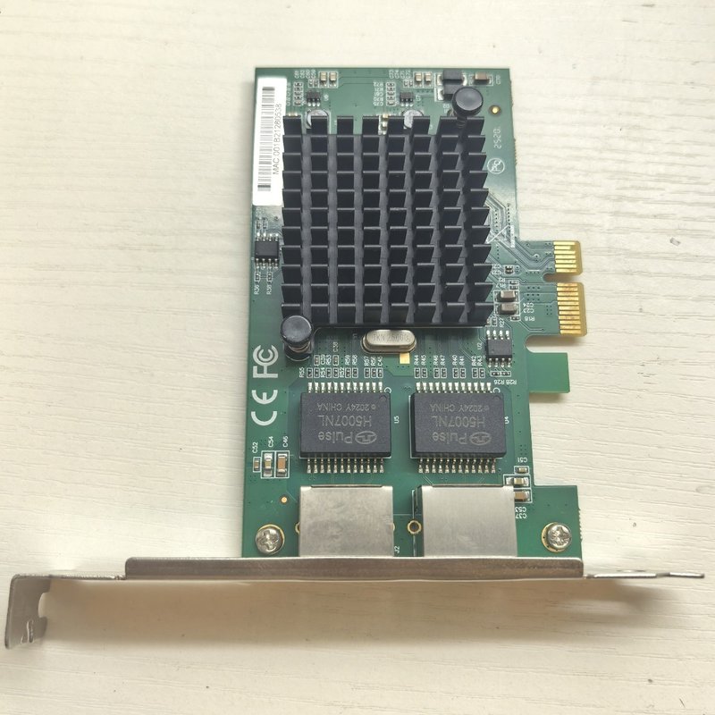 议价千兆网卡2口PCI-E1X服务器网卡,Intel 82575维修