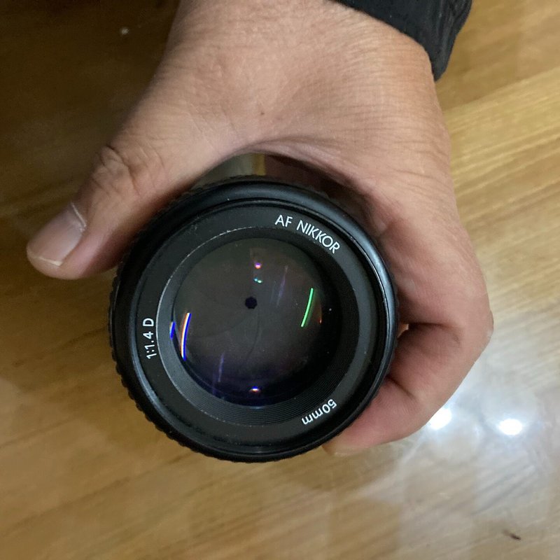 议价尼康50mm F1.4D尼康F口无划痕有霉灰 成像正常 功维修