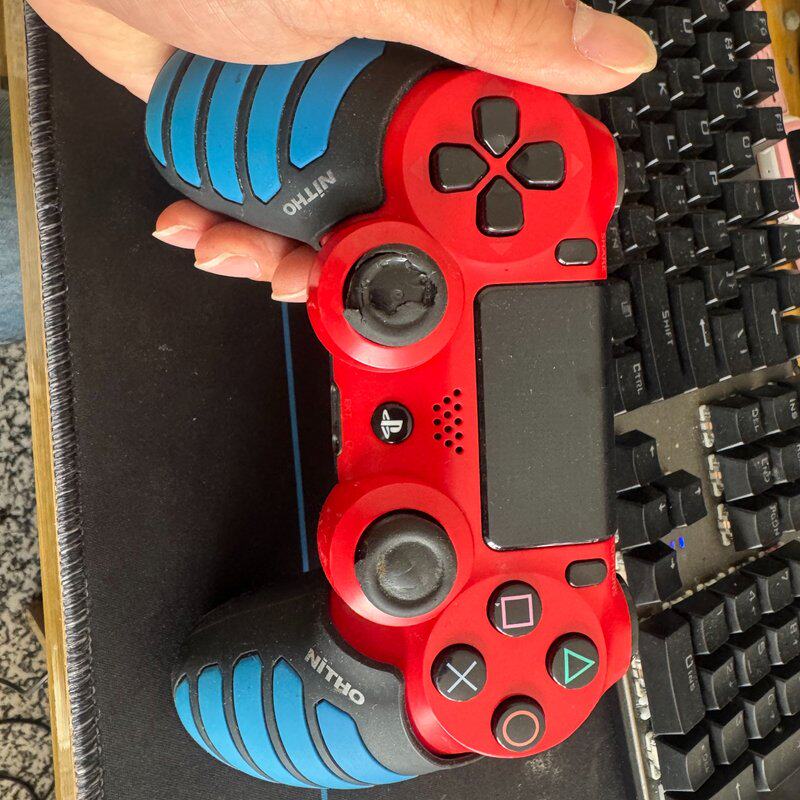 议价，PS4原装二代手柄，型号CUH-ZCT2U，熔岩红，无线连接，维修