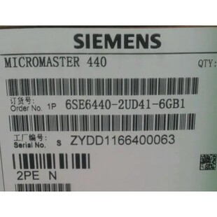 6SE64402UD416GB1西门子MM440变频器无滤波器6SE6440 6GB1 2UD41