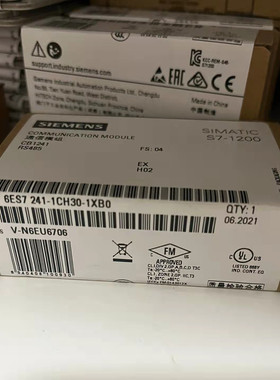 6ES7241-1CH30-1XB0西门子S7-1200通讯模块6ES72411CH301XB0现货