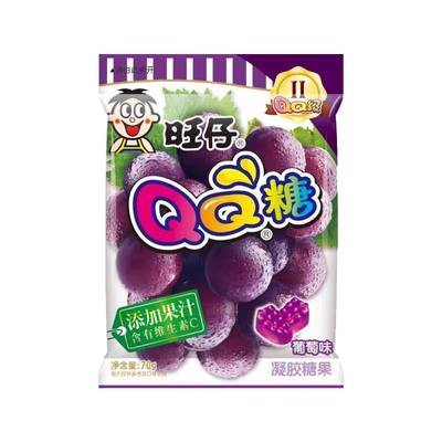 旺旺QQ糖葡萄味70g含维C软糖