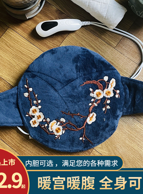 蕲艾绒暖宫艾灸宝小茴香籽粗盐热敷袋红豆理疗包坐垫家用电热人体