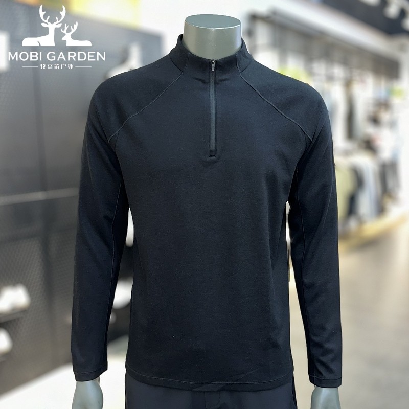 牧高笛2025年秋季新款休闲长袖T恤弹力保暖含羊毛半开襟打底衫男,户外/登山/野营/旅行用品,户外休闲衣,淘宝优惠券,粉丝福利购,淘宝优惠卷