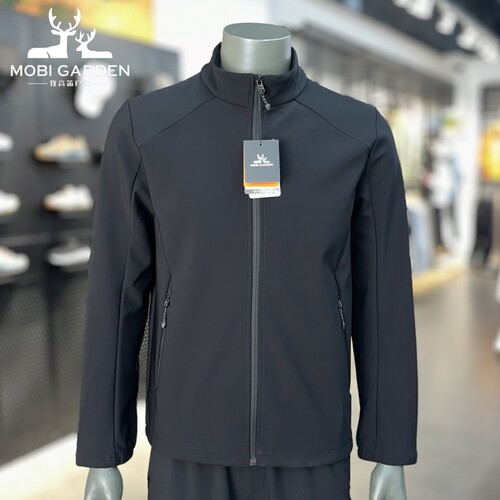 牧高笛2025新款男士立领软壳衣