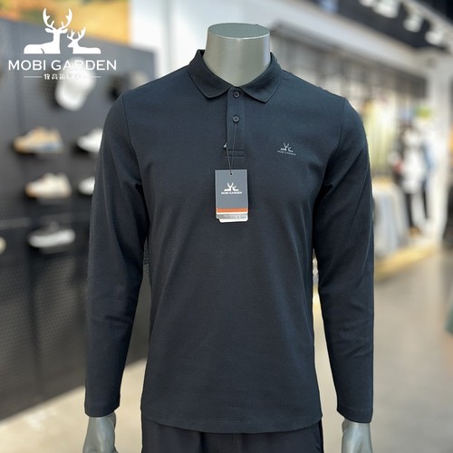 牧高笛男式POLO长袖T恤