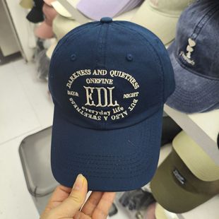 25显脸小大头围弯檐棒球帽男女韩版ins复古软顶鸭舌帽子潮牌男款