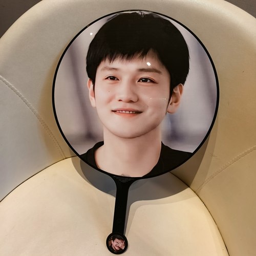 大王扇樊振东手持扇子明星周边应援扇子装饰摆件diy礼物收藏
