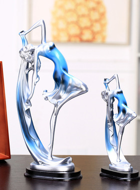 创意跳舞女孩摆件优雅舞女人物摆设客厅酒柜装饰品家居工艺礼品