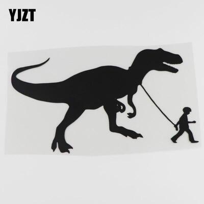 汽车贴纸YJZT 行走的恐龙 个性动物车贴 汽车贴纸 HY1264