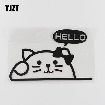 汽车贴纸YJZT 汽车贴纸个性动物猫咪HELLO装饰拉花HY5861M9G80H5