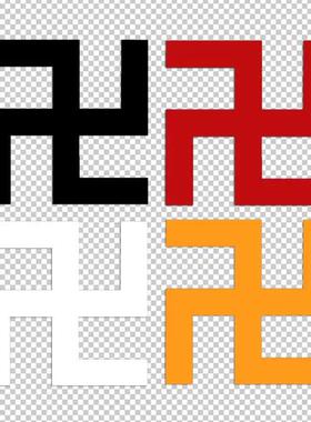 万字符车用汽车贴纸汽车贴黑色纸装饰红色贴纸防水贴花车贴