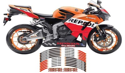 适用于本田威爽版花贴纸轮圈