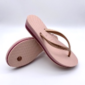 Light 坡跟High 4CM中跟 巴西哈瓦那人字拖厚底女鞋 正品