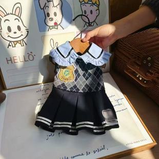 宠物猫咪衣服狗狗春夏季款兔子JK装中小型犬比熊博美韩版学院风裙