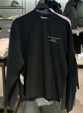 ZR 2024春季新品男装个性百搭宽松潮流印字长袖卫衣4442355 800