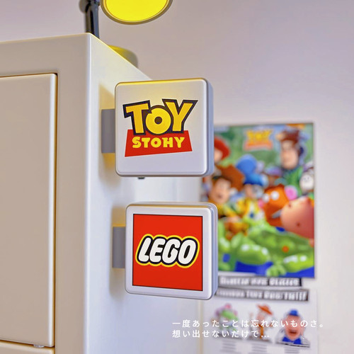 创意冰箱贴家居可爱装饰摆件磁吸磁铁2025新款个性发光冰箱贴Lego