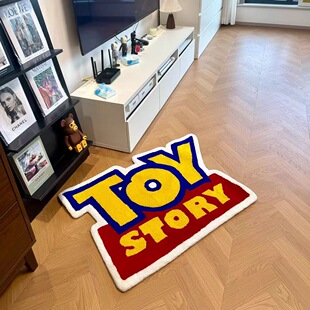 玩具总动员仿羊绒地毯TOY STORY适合书房卧室客厅小房间床边脚垫