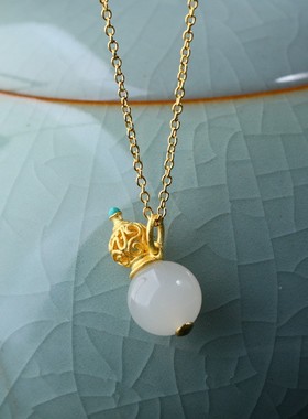 轻奢宫廷复古风葫芦项链