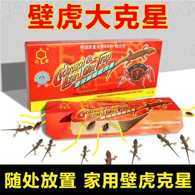 壁虎驱赶药家用卧室蟑螂粘去驱除防神器沾工具室内粘板克星壁虎贴