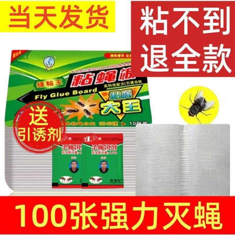 灭苍蝇贴强力粘蝇纸板果蝇诱捕器杀蝇饵剂蚊子神器小飞虫自带诱饵