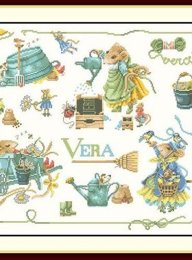 刘年锦绣  正品DMC线R线十字绣自配套件 非印花La 34358