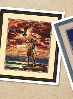 刘年锦绣 正品DMC线R线十字绣 非印花 DIM 35055，03869，03897