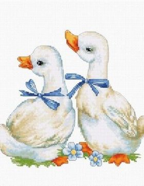 刘年锦绣 正品ANC十字绣自配套件 非印花 Luca-S B1140 两只鹅