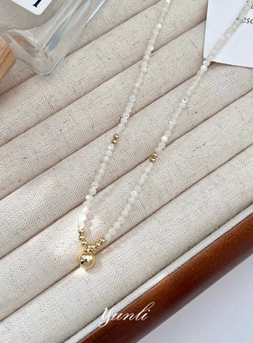 新中式文艺复古风贝壳串珠项链