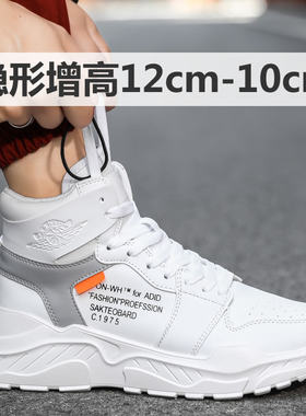 春夏厚底休闲皮面透气增高鞋12cm