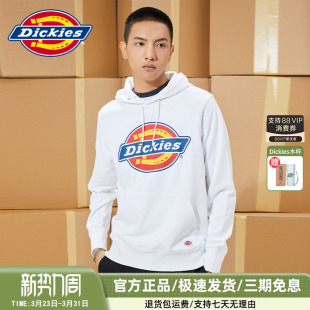 Dickies连帽卫衣男百搭印花秋冬新品 潮学生女全棉毛圈布上衣8715