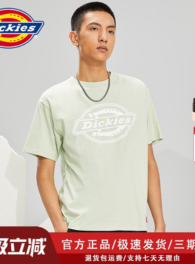 Dickies官方正品LOGO印花短袖男夏季新品舒适棉面料情侣T恤女8920