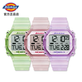 Dickies甜心小方块电子表男学生潮流百搭方形果冻女表时尚 运动风
