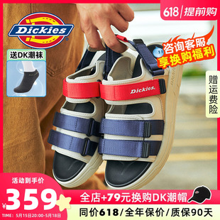 外穿休闲防滑拖鞋 Dickies凉鞋 新款 户外运动踩屎感沙滩鞋 男24夏季