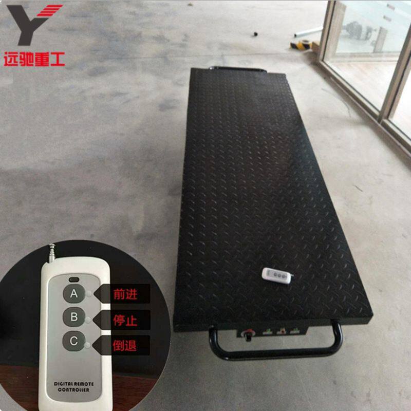 尺寸自选平板果蔬运输车 蓄电池遥控轨道车 大棚输送设备