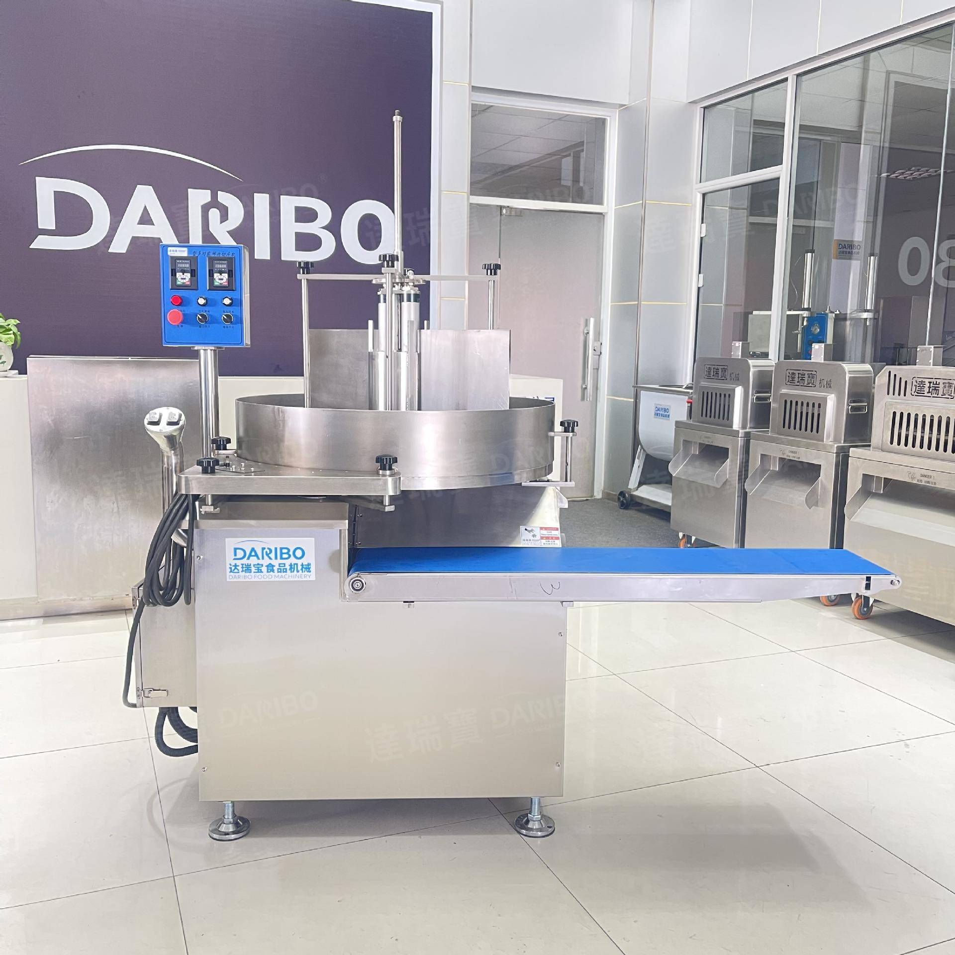 W圆盘切片机 鸡胸肉平行切片机 冷鲜肉横切片机大型食品切片机器