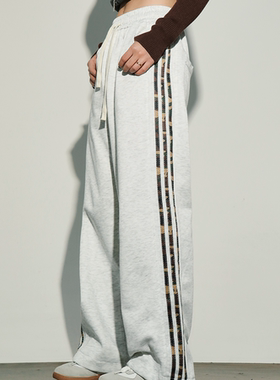 nomt美式复古织带迷彩条纹休闲裤休闲卫裤