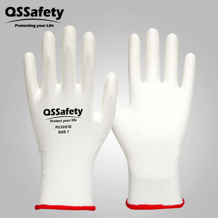 薄款劳保手套QSsafety涤纶透气