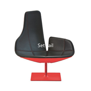 北欧意式 单人椅子洽谈休闲椅简约轻奢玻璃钢创意峡湾椅异形手指椅