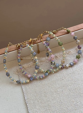 【星星部落】daisyland捷克珠星星花生珠小众彩色串珠手链