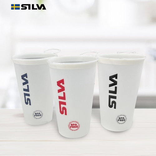 SILVA男女跑步便携式折叠软水杯