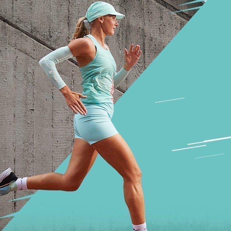 Uglow女款紧身三分透气跑步短裤