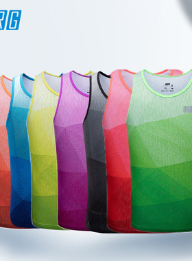 URG摇滚跑步背心男女春夏秋季跑步运动速干透气户外百搭无袖圆领