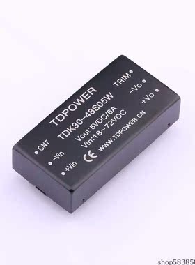 TDK30-48S05W   Vin=18V~72V Vout=5.05V 6A  价格以咨询为准