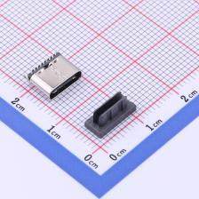 YTC-TC8-565   TypeC 母座 8P 立式贴片 H=6.5 单CC不锈钢